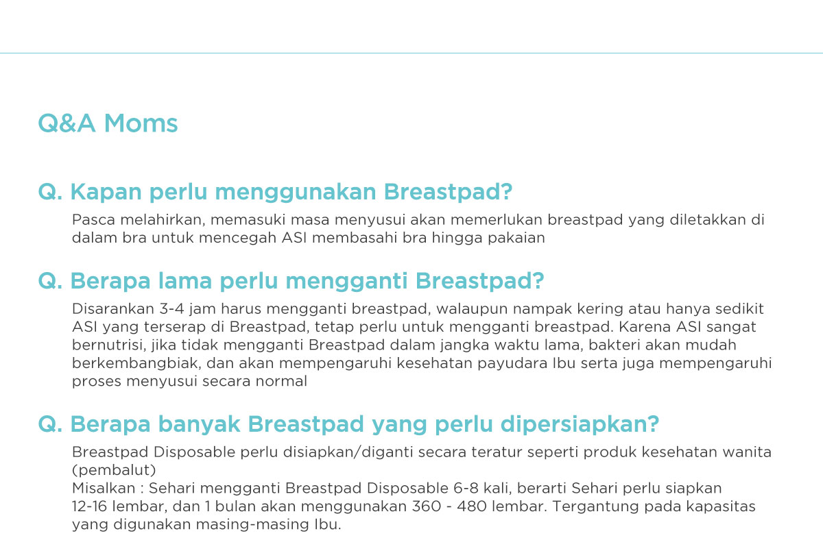 Breast pad kualitas terbaik MOOIMOM