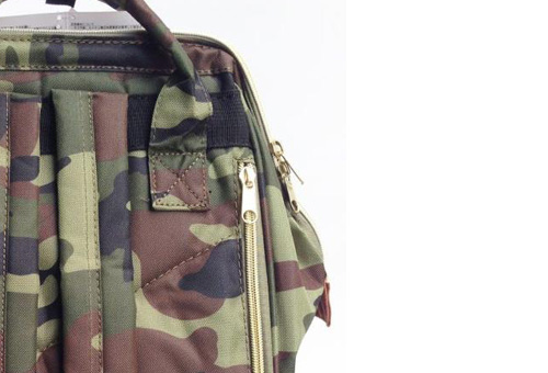 Zipper on top, front and side