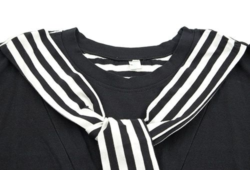 Cute Strip Sailor Look