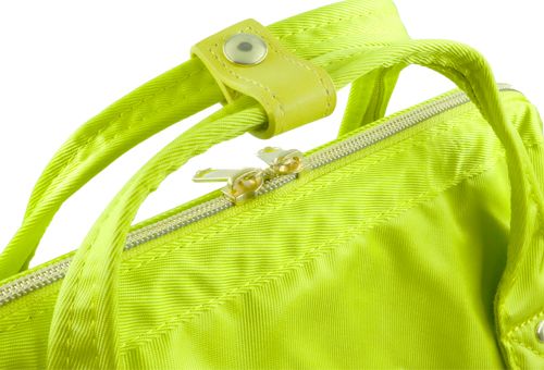 Zipper on top, front and side