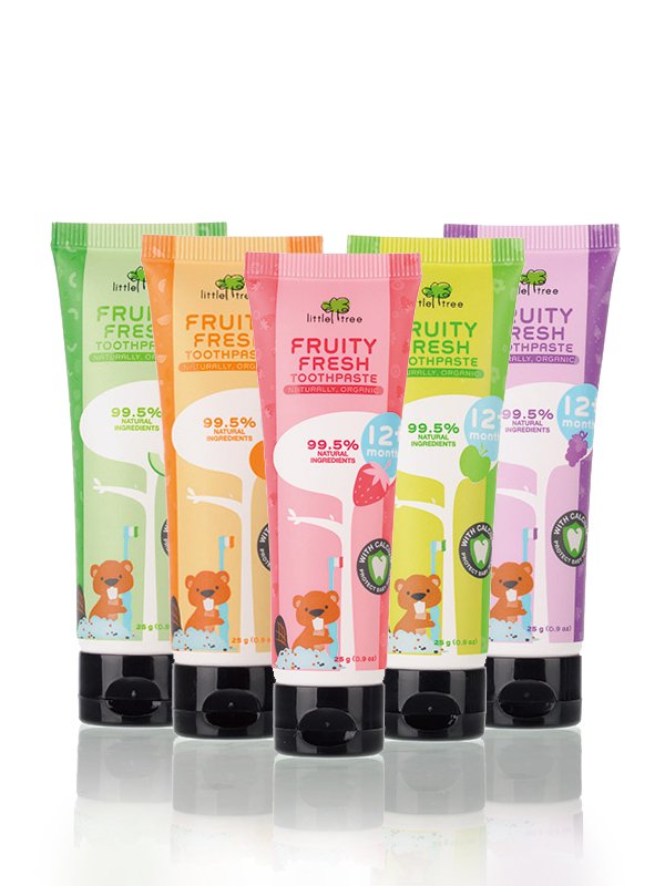 【小樹苗Little Tree】牙膏五件組(25ml)
