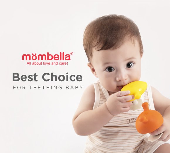 Gigitan bayi, teether bayi, gigitan bayi lucu, gigitan bayi unik, sandal bayi, gigitan bayi yang aman, BPA FREE, mombella, MOOIMOM