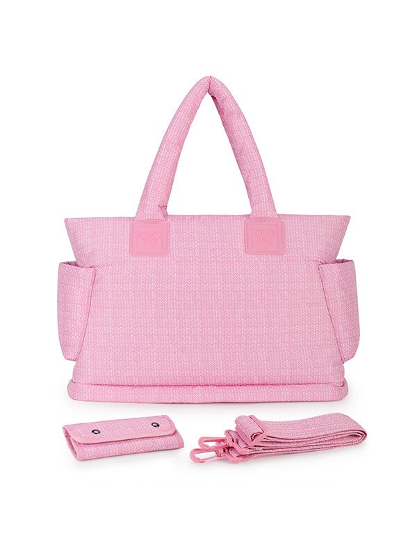 CIPU Airy Tote Bag Eco Knitted Rose L