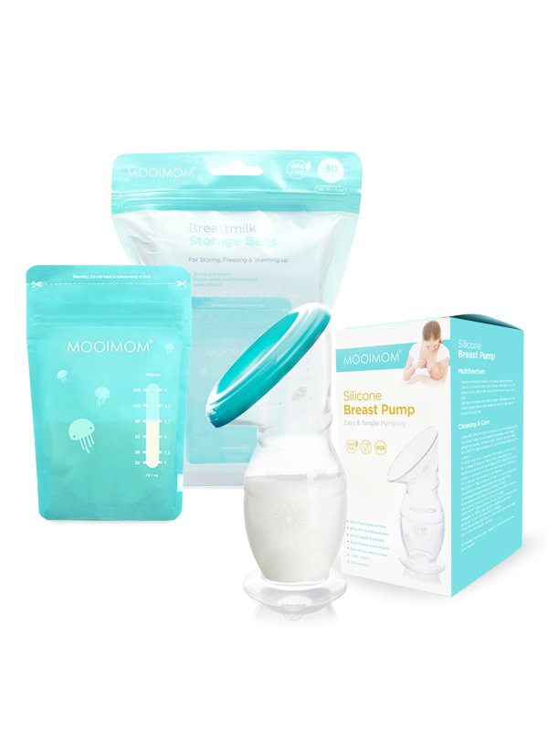 Bundling Silicone Breast Pump & Breastmilk Storage Bags