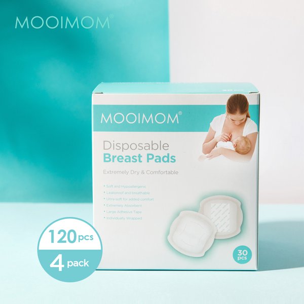 MOOIMOM 4 Pack Disposable Breastpad