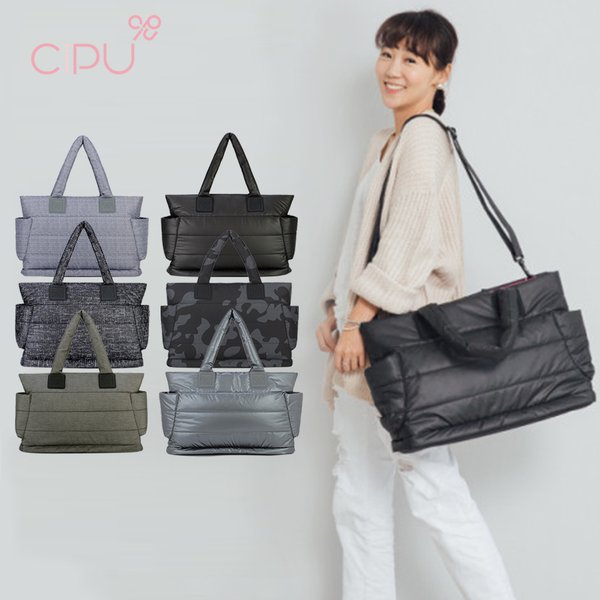 CIPU Airy Tote Bag Eco Black Pink L